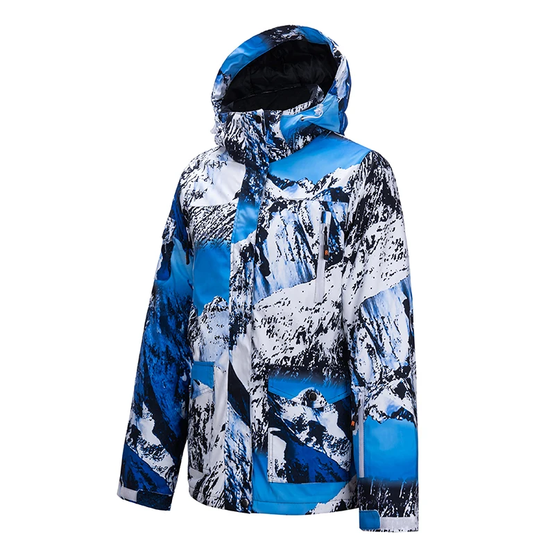 Men Winter Outdoor Sport Ski Suit Snow Skiing Set Camouflage Thermal Waterproof Windproof Male Snowboard Jackets and Pants for Winter Jacket Ski Jacket Men Snow Jumpsuit