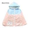MERRY PRETTY Women's Cartoon Print Harajuku Cotton Coat Patchwork Coat Jackets 2022 Winter Long Sleeve Hooded Warm Parka Coat ► Photo 1/6