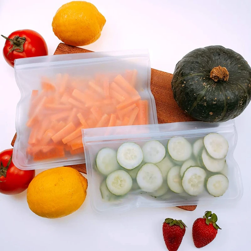 Многоразовые мешки для сэндвичей, 10 упаковок многоразовые Ziplock Ланч снэк-мешок, многоразовые мешки для хранения еды, герметичные галлоновые пакеты для морозильной камеры, м