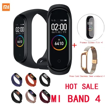 

Original XiaoMi Mi Band 4 Smart Wristband Fitness Bracelet MiBand Band 4 Heart Rate Time Big Touch Screen Message Smartband D30