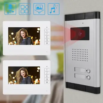 

ring doorbell HD 7 Inches Visual Doorbell Home Security Video Intercom Door Bell With Night Vision