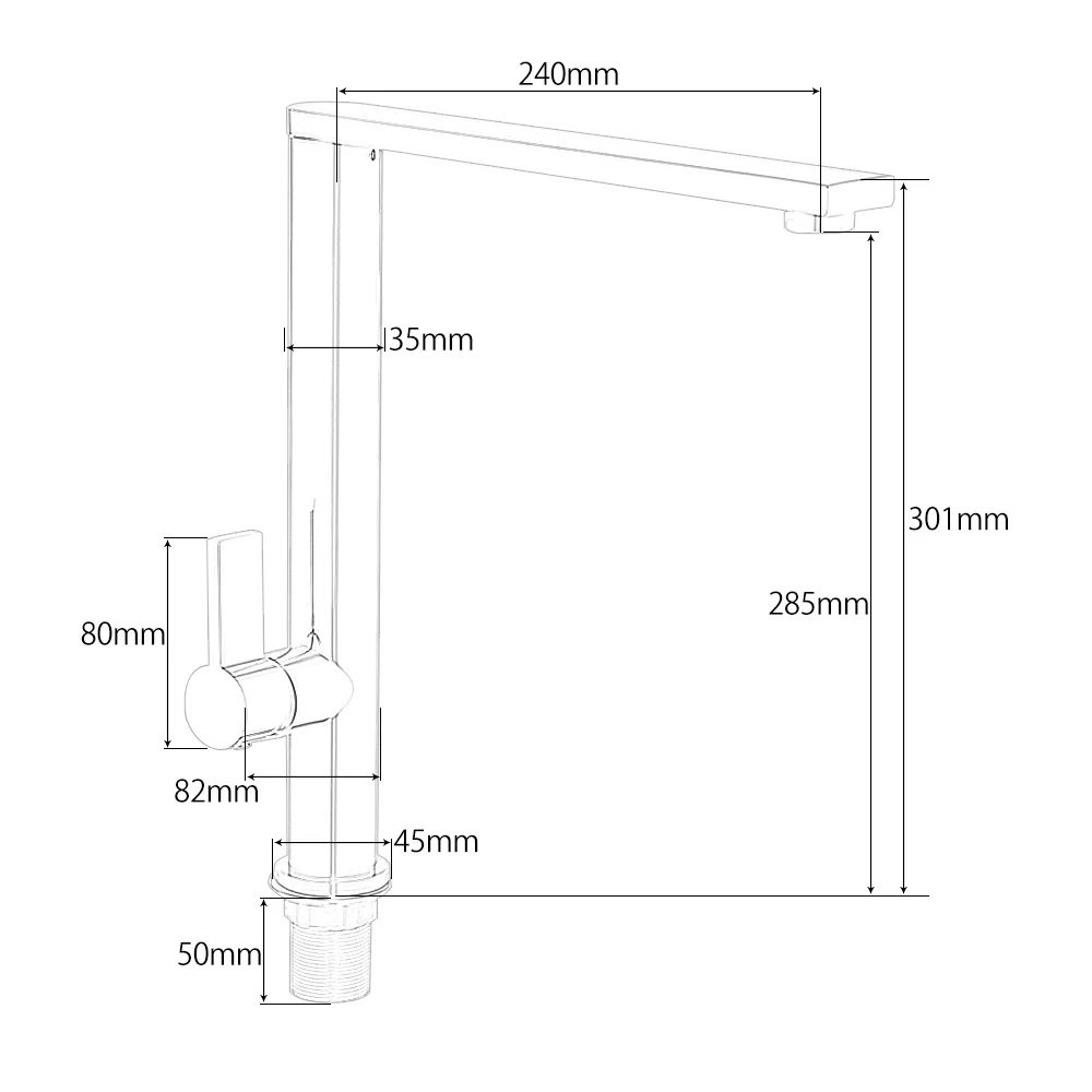 Кухонный смеситель для раковины с вращением на 360 градусов очистки воды кран