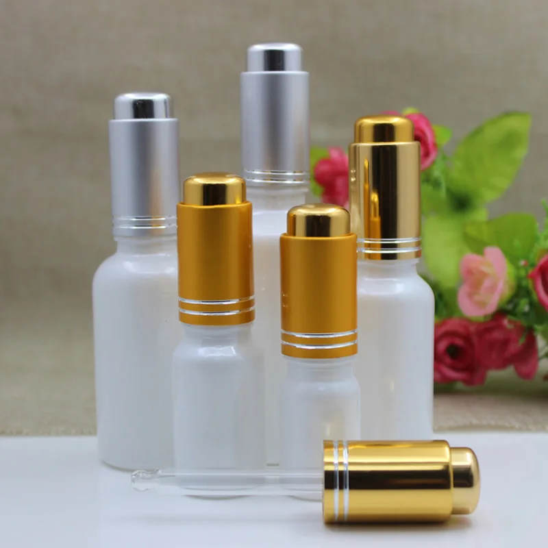 10ml-50ml-24ppcs-white-essence-oil-spa-massage-essential-oil-press-dropper-empty-cosmetics-packaging-container-dropper-bottle