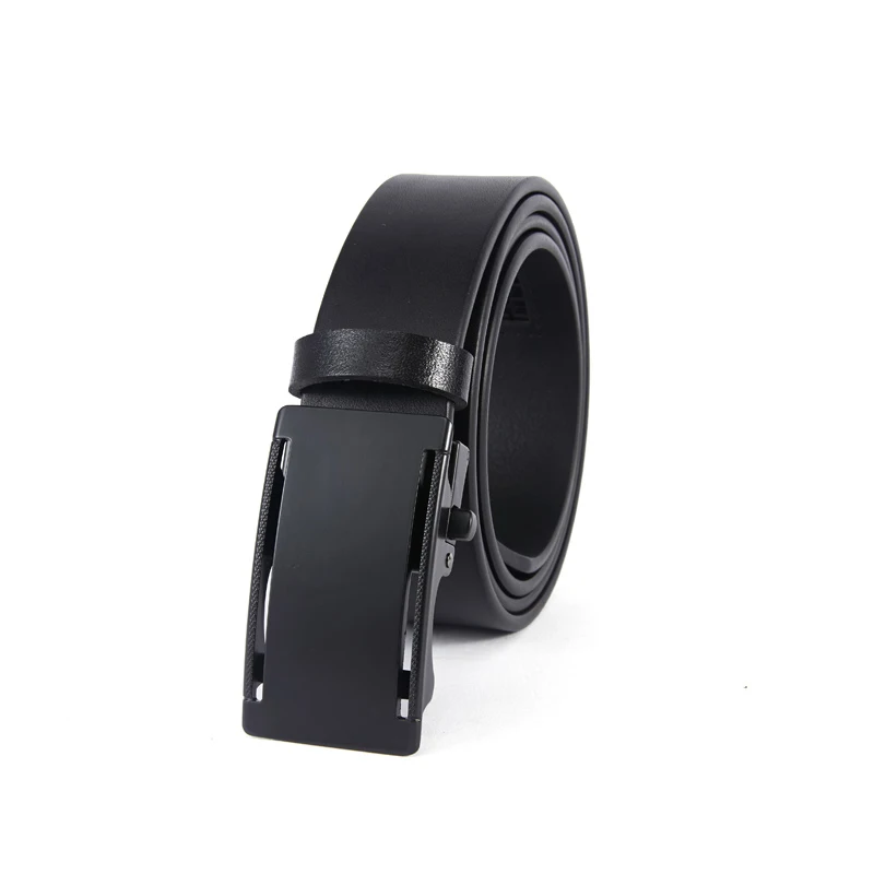 

Men genuine leather belt automatic buckle cowhide leather men's leather brown color jean cinto long strap new