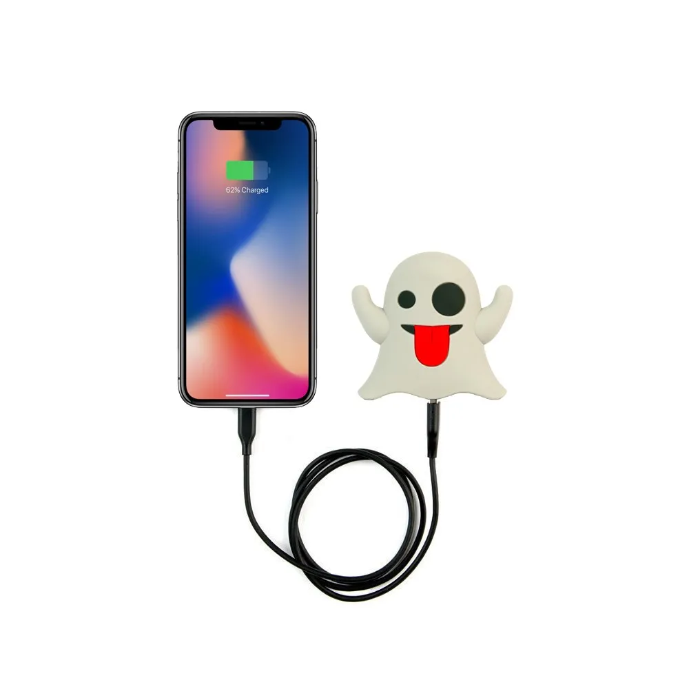 Mojipower внешняя батарея для мобильного телефона, 2600 mAh powerbank, забавный, красочный, дизайн, форма Fantasmino