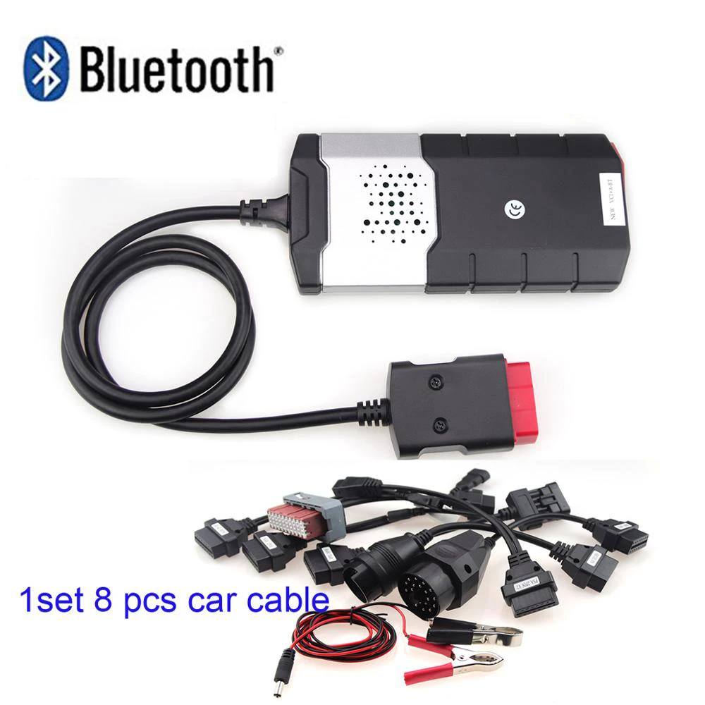 

2016.00with keygen NEW VCI obd scanner for delphi ds150e bluetooth tcs cdp pro obd2 diagnostic tool +8 pcs car cables