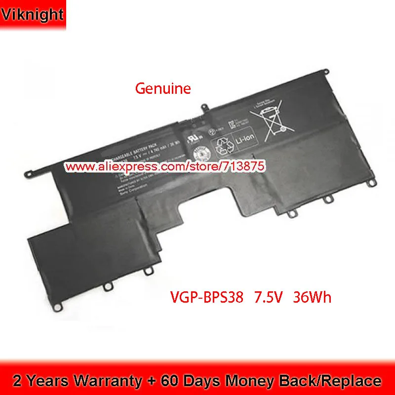 Натуральная VGP-BPS38 Батарея для SONY VAIO Pro 13 SVP11217PG SVP11217SCS P13 2200C P13226SC P13227SC SVP-32 SVP112100C SVP132A1CW