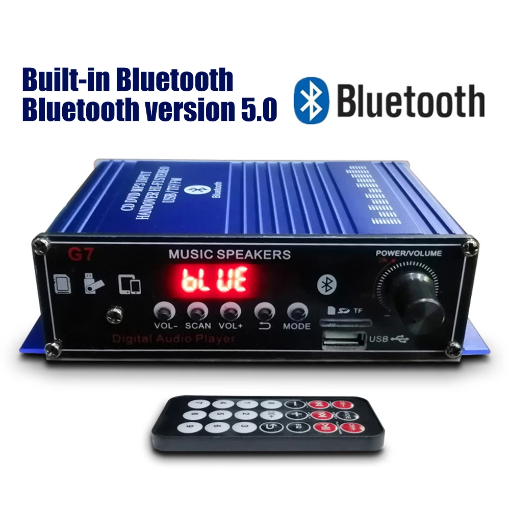 400 Вт Bluetooth 2 0 канальный аудио усилитель мощности HiFi 12 В AV Amp динамик с