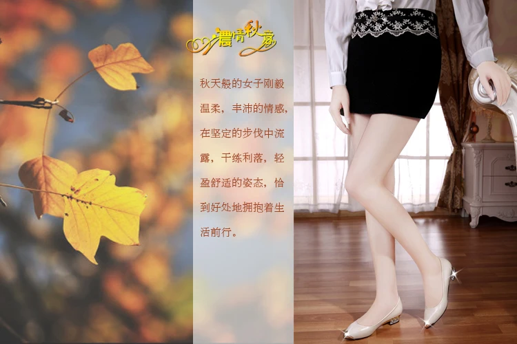 Новинка года; сезон весна-осень; женские тонкие туфли на толстом каблуке с острым носком и металлическим носком; кожаные туфли на низком каблуке; большие размеры