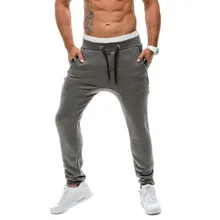 Взрывные мужские модные повседневные брюки большие брюки с открытым карманом на молнии