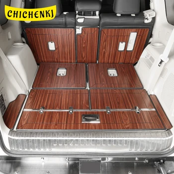 

Car Accessories Trunk Mats Cargo Liner Set Synthetic Wood Tray Pad Boot Mat Carpets For Toyota Land Cruiser Prado J150 2010-2020