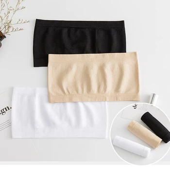 

Women'S One Piece Bandeau Bra Seamless Underwear Off Shoulder