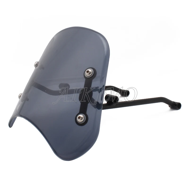 Black/Smoke/Clear ABS Plastic Protector Fairing Motorcycle Front Windshield Windscreen Wind Deflector For Benelli Leoncino 500