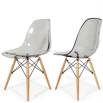 

Leisure Time Dining Chair Crystal Chair Modern Bar Club Plastic Chair Northern Europe Style Originality Chair Designer