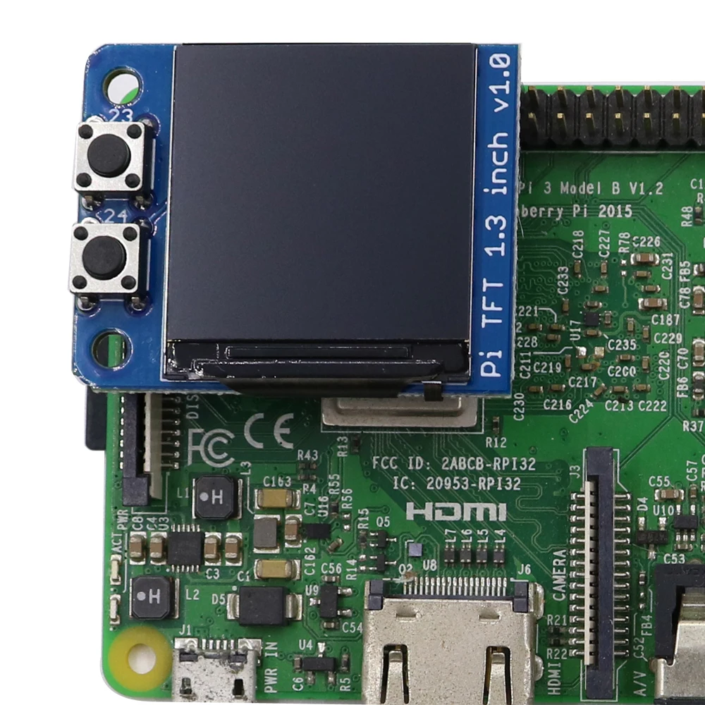 Raspberry монитор Mini PI TFT 1 3 &quotISP HD специальный экран для raspberry pie|Детали и аксессуары