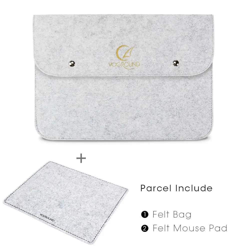 Logo Grey and MPad Чехол для ноутбука, фетровая сумка для Macbook Air Pro retina 11 12 13 14 15 дюймов, чехол для ноутбука, планшета, hp, Xiaomi, Dell, Mac book - Цвет: Logo Grey and MPad