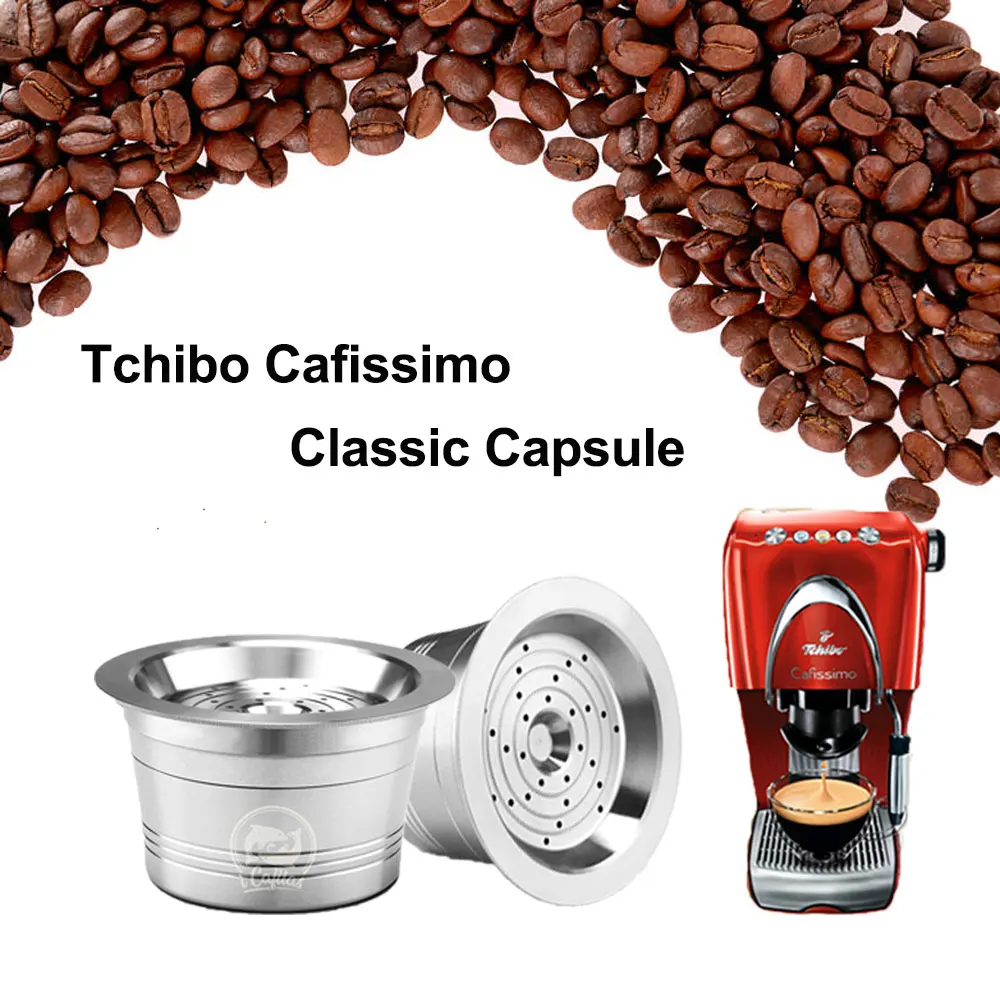 

ICafilas Stainless Steel Refillable Reusable for Cafissimo Classic Filter K FEE Coffee Capsule ALDI Expres & Tchibo Cafeteira