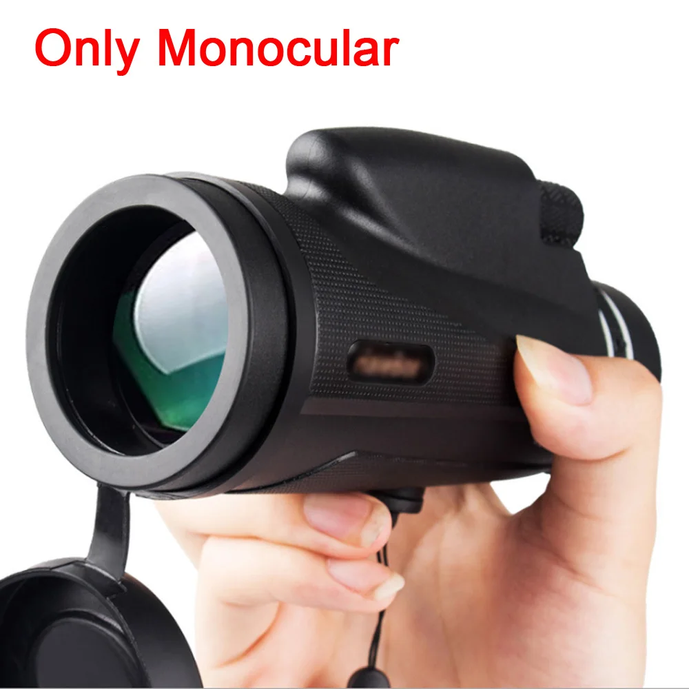 50x52 Monocular Профессиональный Монокуляр 80x100 50x60 увеличительный бинокль охотничий оптический объектив зум телескоп для наружного ночного видения для пеших прогулок - Цвет: 50x52 Monocular