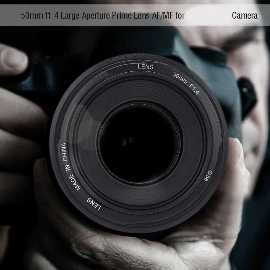 50 мм f1.4-f22 оптическое стекло с большой диафрагмой Prime объектив AF/MF автоматическая съемка экспозиции для камеры Canon DSLR