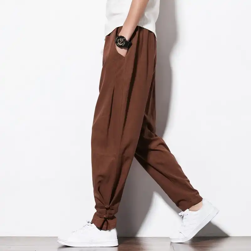 loose cotton joggers
