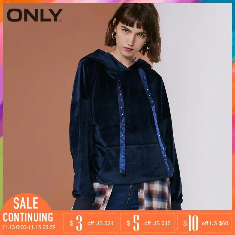 Только осень зима свободный крой толстовки Толстовка женская одежда | 11839S558