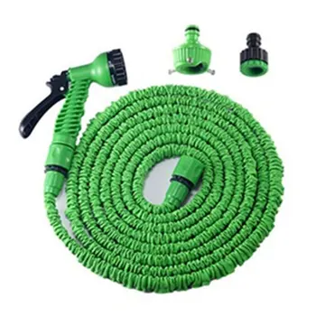 

3 times telescopic water pipe multi-function car high pressure car wash water gun garden garden watering suit