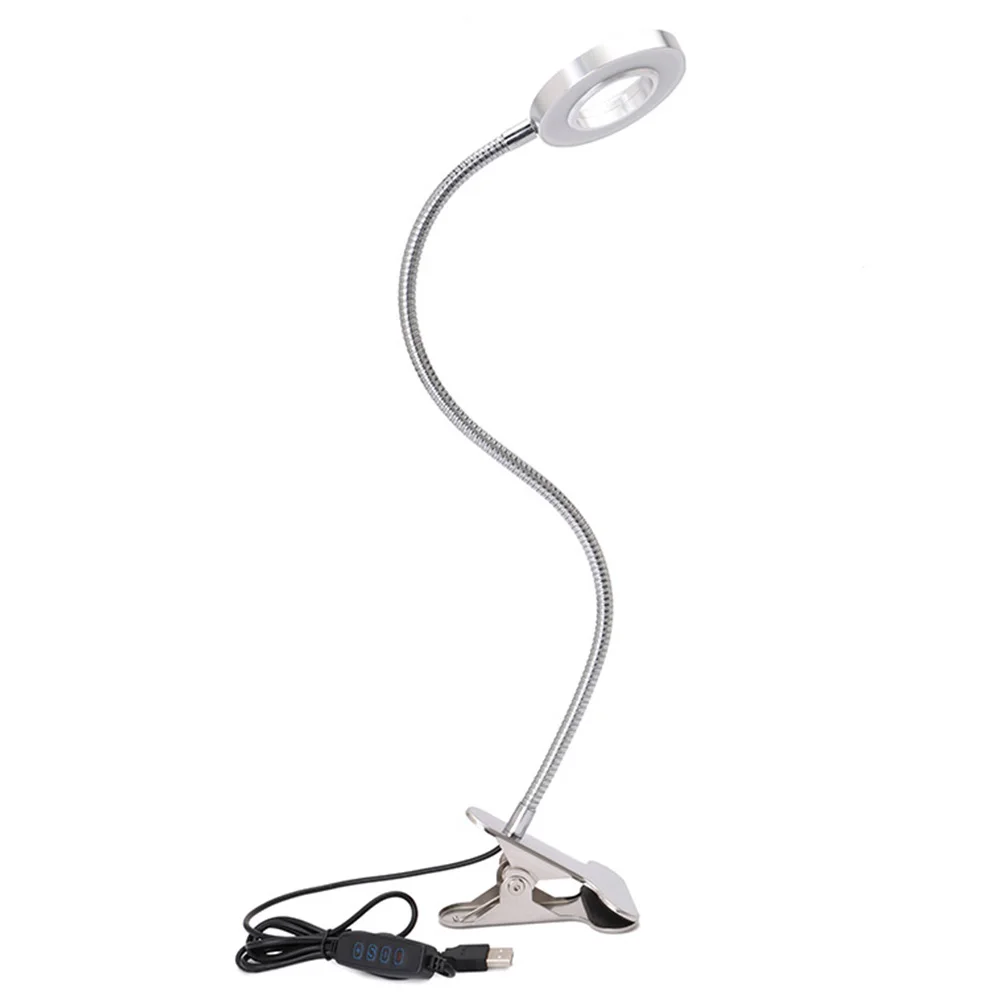 

12W Bedside Clip On Eye Protection Dimmable Led Flexible USB Reading Light Desk Lamp Study Office