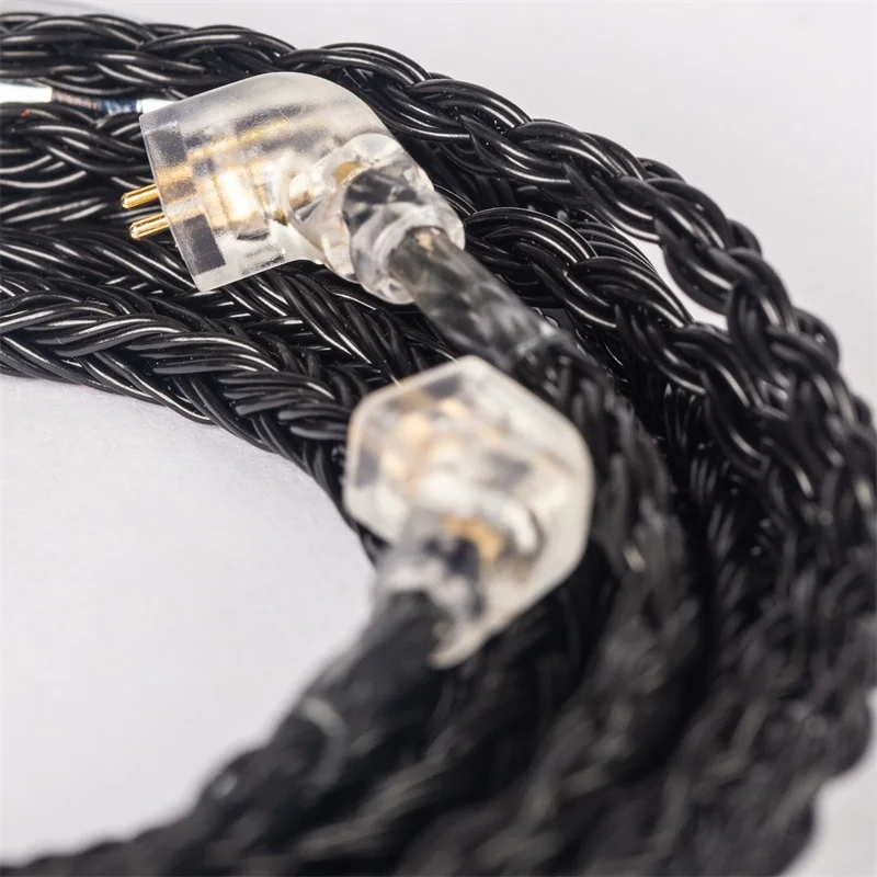 Keephifi Kbear Mostrar Ofc 24 Núcleo 5n Prata Chapeado Cabo de Atualização com 2pin Qdc Tfz Mmcx Conector Substituir Cabo Ks1 Fone de Ouvido de Alta Fidelidade - Image 4
