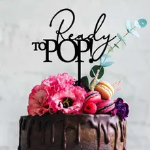 Заказной торт Топпер-Ready To поп-торт для детского праздника фигурки жениха и невесты;-розовое золото торт Топпер