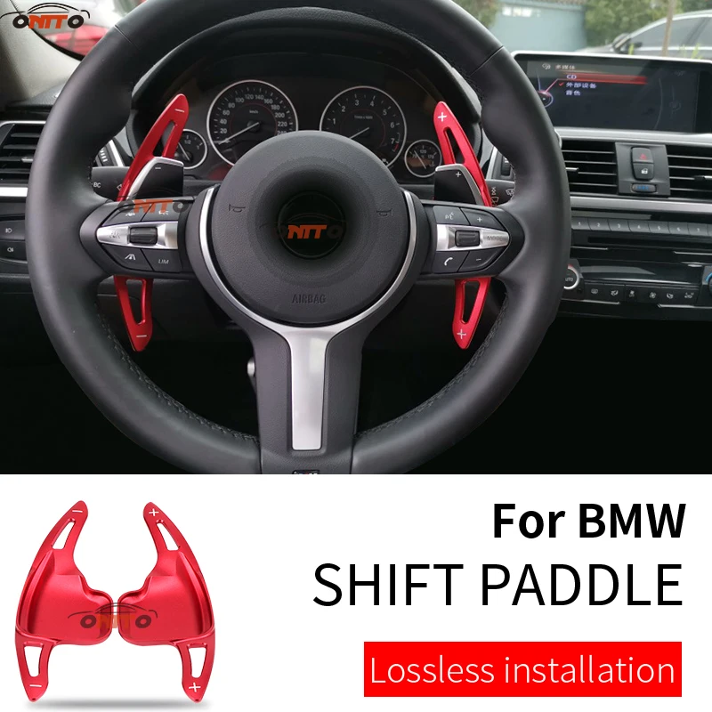 

Car Styling 2pcs/set Steering Wheel Extension Shifter Accessory Shift Paddle Alloy For BMW X1 X4 X5 X6 1 2 3 4 5 6 7 series
