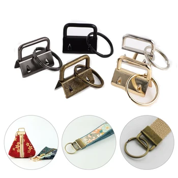 

26mm Key Fob Hardware Bag Webbing Tail Clip Keychain Split Ring Wrist Wristlets Cotton Tail Clip Accessories Wholesale 1PC