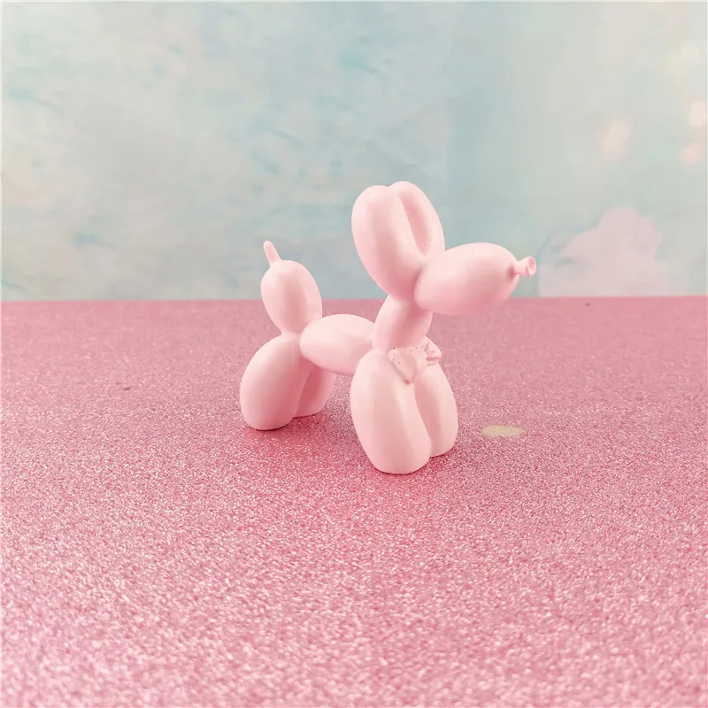 pink Творческий мультфильм шар собака на день рождения украшение торта, выпечки фигурка собаки аксессуары для украшения дома Современные подарки для детей - Цвет: pink