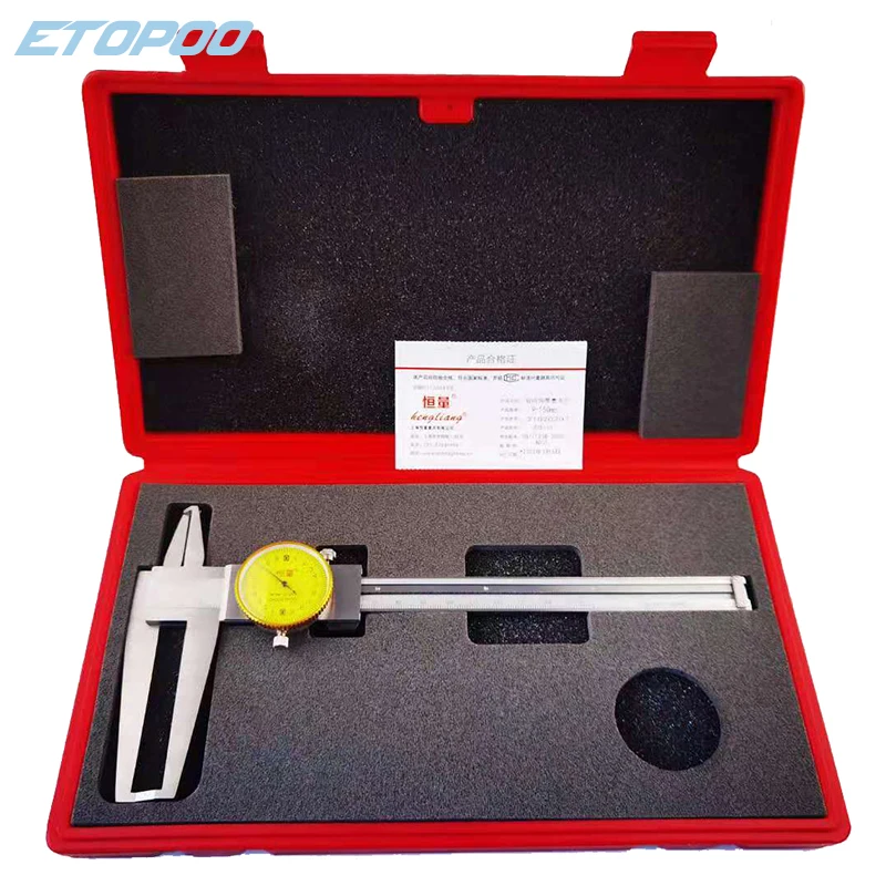 stainless Steel Inside Groove dial Vernier Caliper 9 150mm 0.02mm Inner