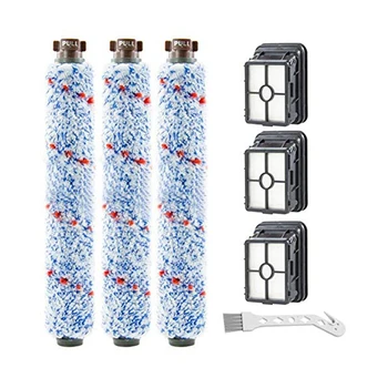 

Hot TOD-3 Pack Multi Surface 1868 Brush Roll and 3 Pack 1866 Vacuum Filter Compatible with Bissell Crosswave 1785 2306 Series. C