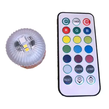 

RGB Led Candle With 12 Colors Flameless Waterproof For Vase Bathroom Holiday Party Wedding Decoration