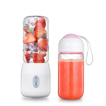

Household Juicer Machine Mini Portable Gaopeng Silicon Glass Body Blender Rechargeable Stainless Steel 6 Leaf Knife Juicing Cup