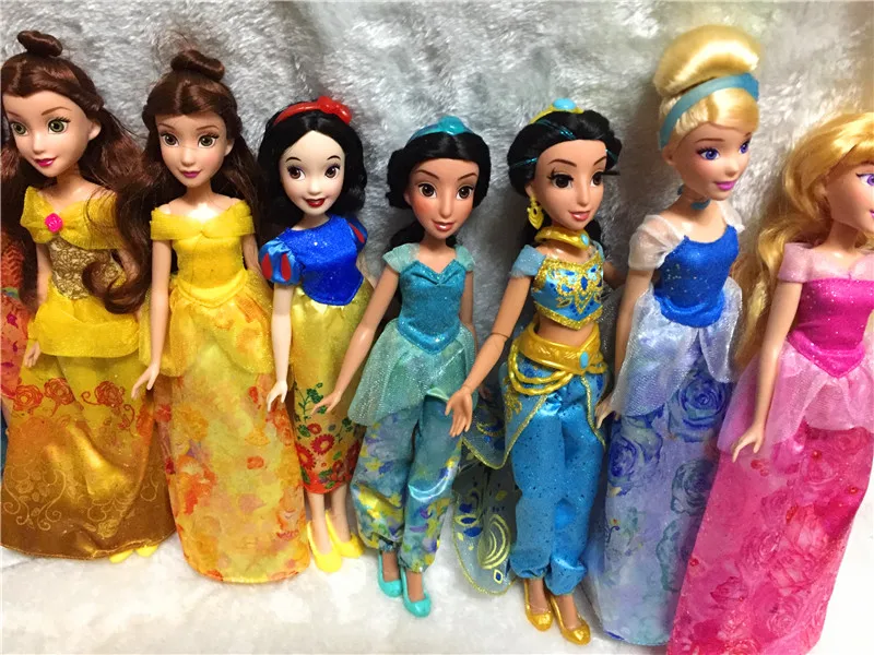 Rapunzel Dolls  Jasmine Princess Doll Snow White Ariel Belle Rapunzel Dolls For Girls Brinquedos Toys For Children Kids Toys 