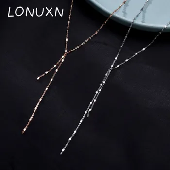 

40+5cm high quality Square Box Cube Pendant Necklace for Women Short Sweet Statement Necklace Gift 925 Sterling Silver Jewelry