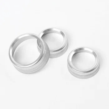 

Stylish AC Knob Ring Cover Part Radio Control Kit Silver Aluminum alloy