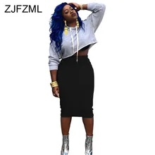 Осенне-зимняя однотонная трикотажная Женская юбка с высокой талией, Повседневная облегающая юбка-карандаш миди размера плюс, уличная Женская юбка-бандаж