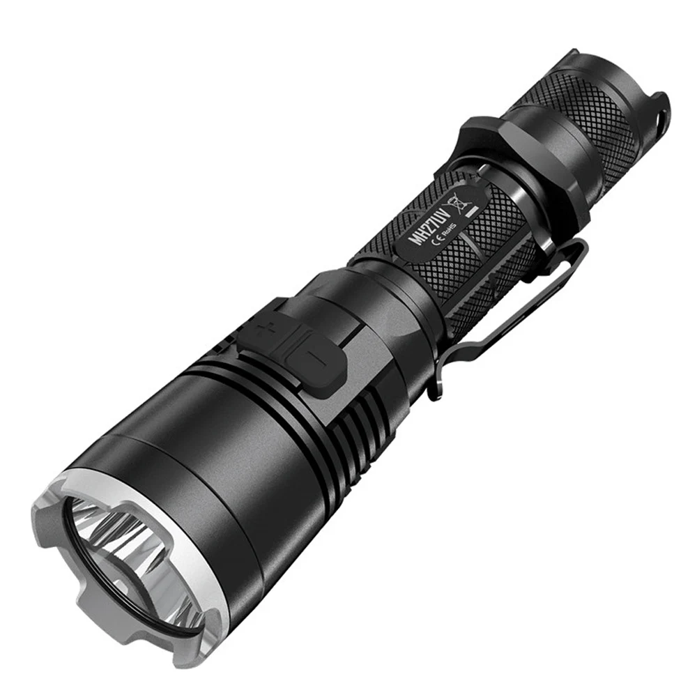 NITECORE MH27UV тактический фонарь XP-L HI V3 365 нм красный синий УФ-свет USB Перезаряжаемый Макс 1000 люмен УФ фонарик