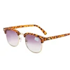 SPH -0.5 -1.0 TO -6.0  Half Frame Square Nearsighted Prescription Sunglasses With Diopter Men Women Fashion Myopia Spectacles 4