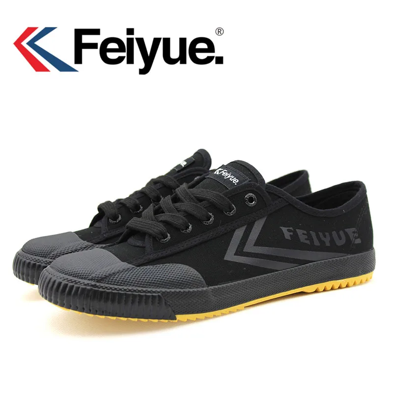 Черные мягкие дышащие кроссовки Feiyue обувь кунг-фу кроссовки для тайчи тапочки китайские ушу обувь для женщин и мужчин унисекс Спортивная обувь
