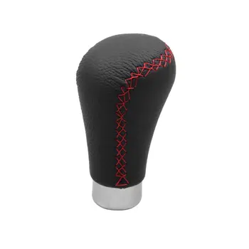 

Leather Red Line Universal Shift Handball Handle Lever Button Trim Cover Hanging Handball Button