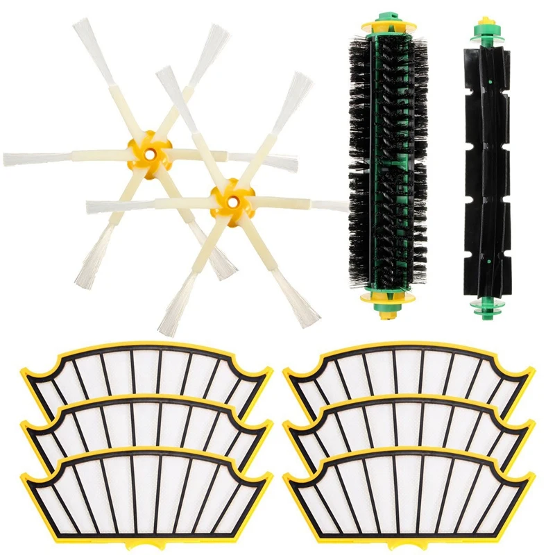 

Replacement Filter Brush Round Cleaning Tool Accessories Kit For Irobot Roomba 500 Series 510 530 540 550 560 580 570