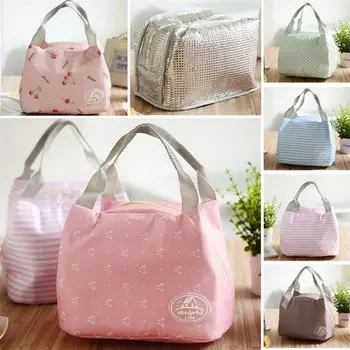 

7colors Cartoon Portable Ploester Lunch Bag for School Student insulated Women Large Store Bag Chidren Fashion Picnic