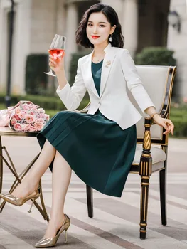 

Suit Jacket Women's Autumn And Winter New Style Elegant Slim Fit Tops Korean-style Commuting Wear Long Sleeve Suit Women's
