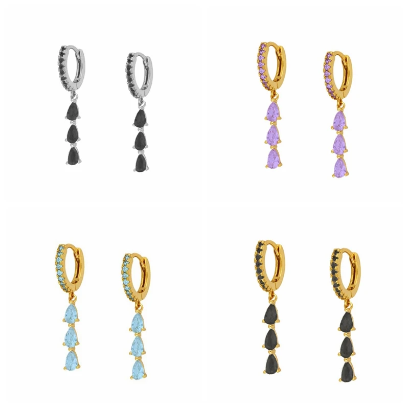 Precio bajo Ayudante de la plata esterlina 925 nueva llegada ronda de circón pendientes de cadena borla temperamento moda hecho a mano joyería de aro pendientes Kjwneg1pRDD