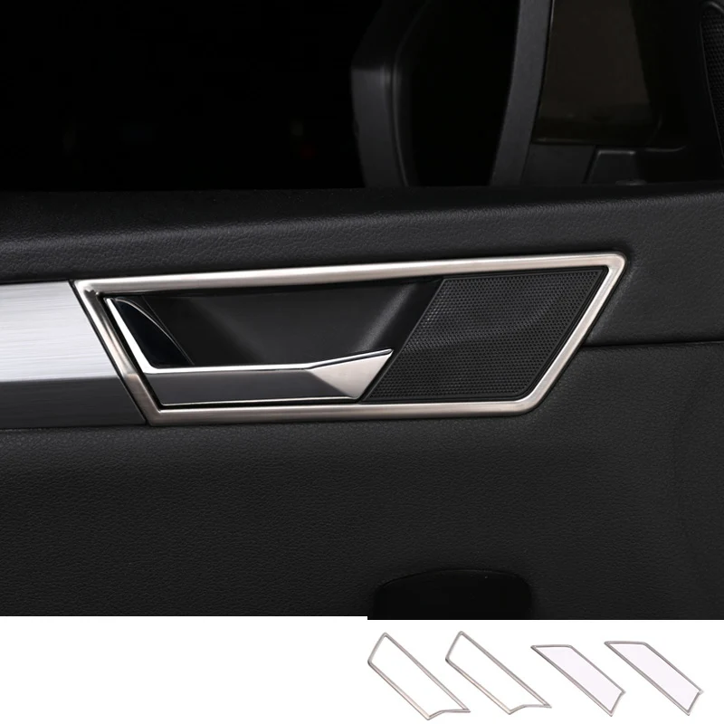 Lsrtw2017 Автомобильный Центральный контроль вентиляционная дверь чаша рамка отделка для Skoda Superb интерьерные аксессуары для формовки - Color Name: door handle frame 4