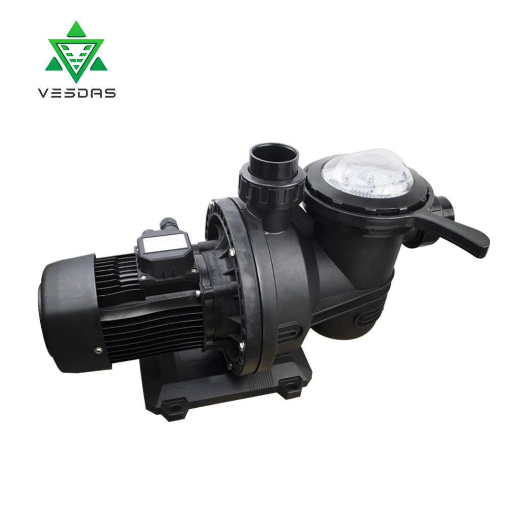 

900W Swimming Pool Pump Ip58 Water Pump Plastic Impeller 21 cubic meter/h 15/19 Head Motor With copper Winding for SPA Swim